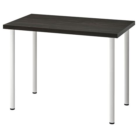 LINNMON / ADILS desk, black-brown/white, 393/8x235/8" - IKEA