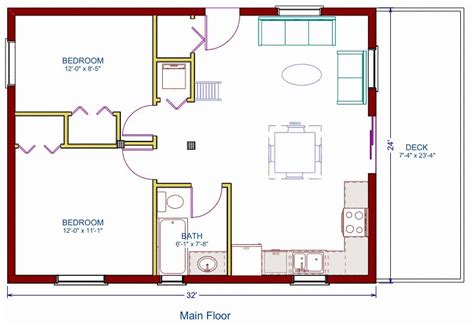 24 X 30 Cottage Floor Plans - floorplans.click