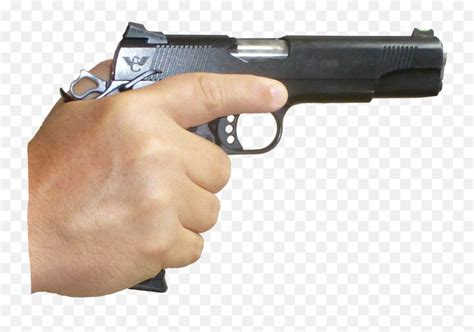 Gun Clipart Hand Gun Gun Hand Gun - Hand Holding Gun Png Emoji,Gun Hand ...