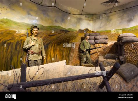 Vietnam, Dien Bien Phu, Dien Bien Phu Museum, French soldier diorama Stock Photo - Alamy