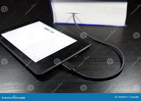 Electronic Device for Reading Books (ereader, Ebook), Concept of ...