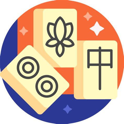 Mahjong Detailed Flat Circular Flat icon