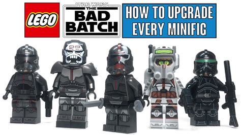 HOW TO UPGRADE Your LEGO BAD BATCH Minifigures! (All OFFICIAL LEGO ...