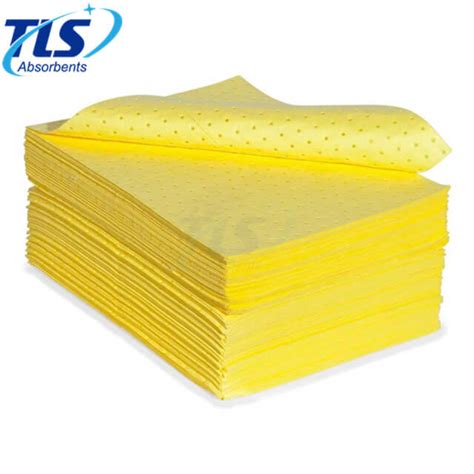 3.5mm Yellow Absorbent Pads For Chemical Spills Effects from China manufacturer - TLS Absorbents