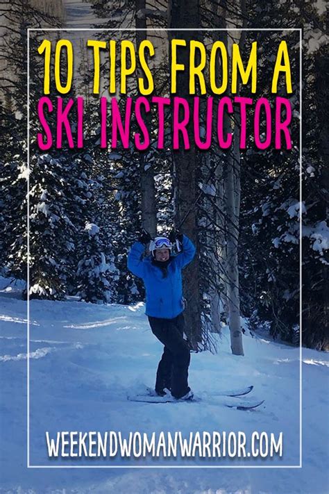 10 Tips from a Ski Instructor | Ski instructor, Skiing lessons, Skiing training