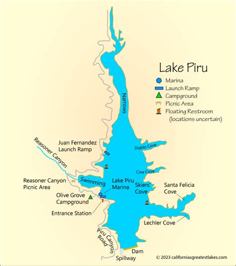 Lake Piru Map