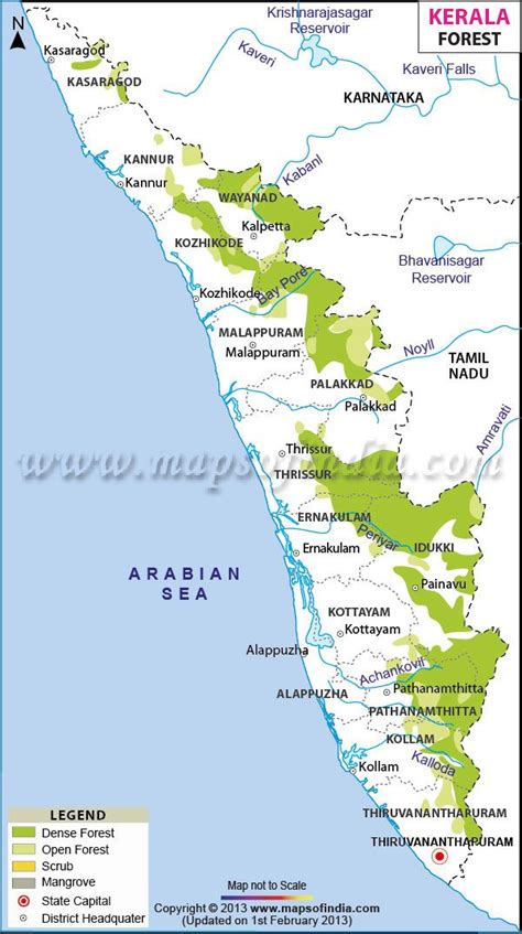 Kerala Map Hd / Map Of Kerala State Showing The Location Of The ...