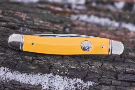 Vintage Imperial NOS pocket knife 2 blade yellow