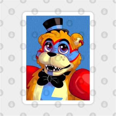 Freddy Fazbear Rockstar Row Poster - Fnaf - Magnet | TeePublic