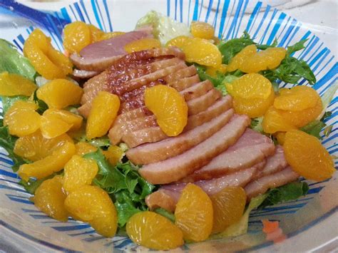 littlechillipadi: Smoked Duck Salad with mandarin oranges