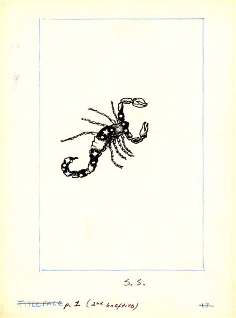 On the Banks of the Red Cedar| Scorpio constellation drawing, 1967