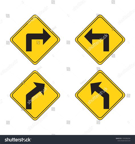 Traffic Signs Vector Design Eps 10 Stock Vector (Royalty Free) 1209286294