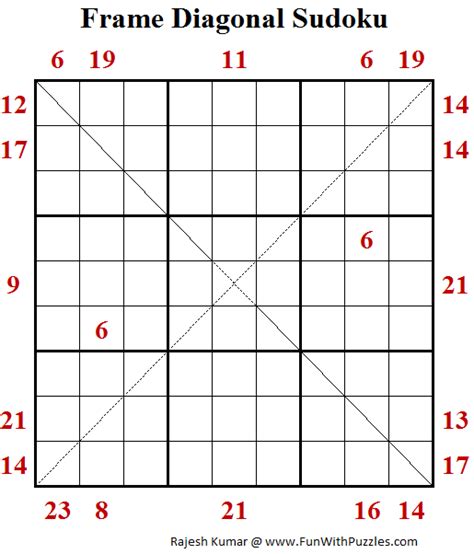 Frame-Diagonal Sudoku (Daily Sudoku League #158)