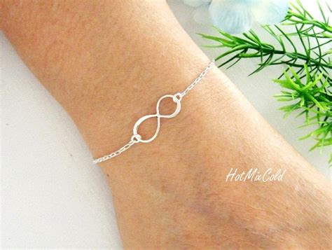 Infinity Bracelet Silver Infinity Jewelry ADJUSTABLE - Etsy