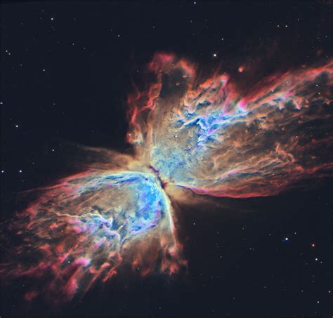 Butterfly Nebula NGC seen from the Hubble space telescope Its wingspan ...