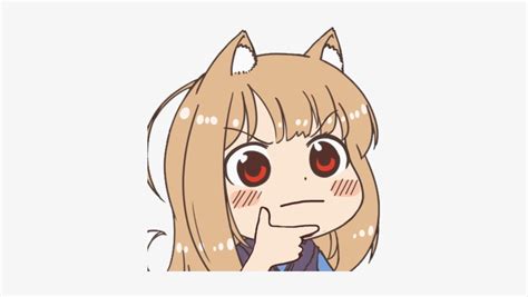 Png - Animuthinku - Thinking Meme Face Anime - Free Transparent PNG Download - PNGkey