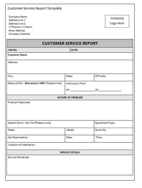 14+ Useful Customer Service Report Templates [WORD, EXCEL, PDF ...