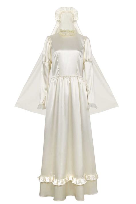 The Curse of La Llorona Women Halloween Cosplay Costume Long Dress Veils-Takerlama