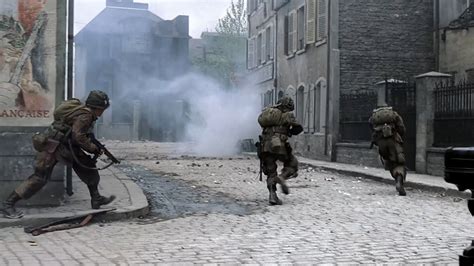 Band of Brothers- Battle for Carentan Scene | The Military Channel