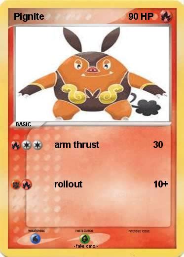 Pokémon Pignite 28 28 - arm thrust - My Pokemon Card