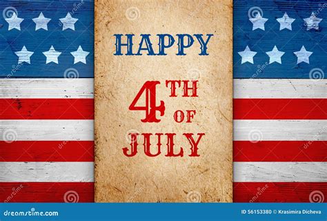 Patriotic 4th of July Background Stock Photo - Image of greeting, holiday: 56153380