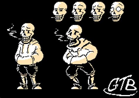 [Underswap] Papyrus Sprites by GrabThatBread on DeviantArt