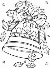 Christmas Bell Coloring Page 4560194 Vector Art At Vecteezy sketch template