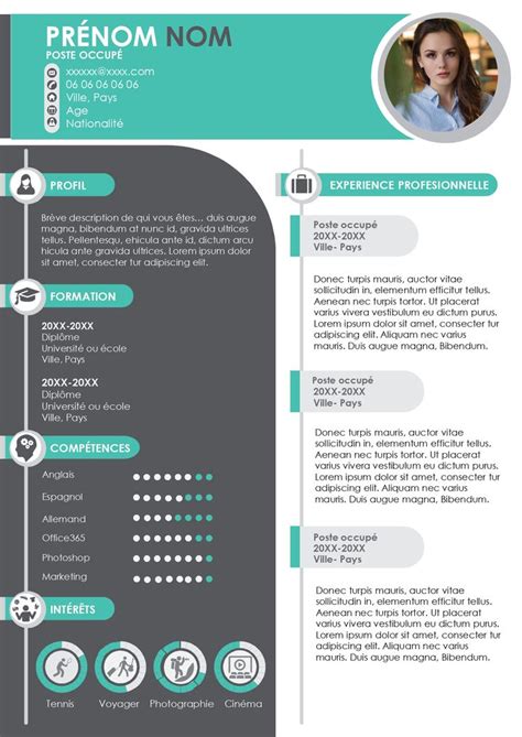 CV PowerPoint | Resume design creative, Resume design template free ...