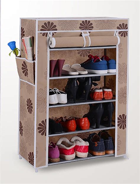 Styleys Homelike 5 Layer Multipurpose Portable Folding Shoe Rack/Shoe ...