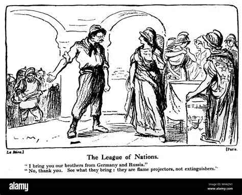 League of nations cartoon Black and White Stock Photos & Images - Alamy