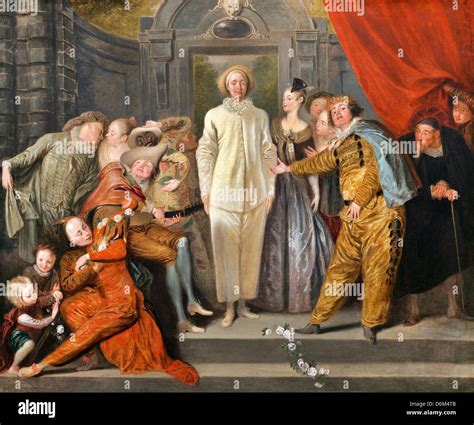 Antoine Watteau, The Italian Comedians 1720 Oil on canvas. National ...