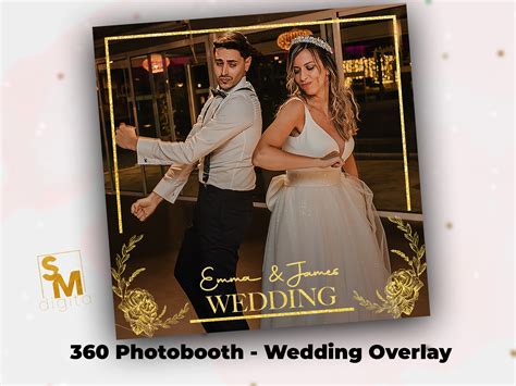 360 Photo Booth Overlay for Wedding Gold 360 Spinner Booth - Etsy