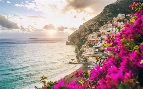 Download wallpapers Riomaggiore, Ligurian coast, Cinque Terre, evening ...