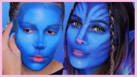 AVATAR HALLOWEEN MAKEUP TUTORIAL! EASY STEP BY STEP - YouTube