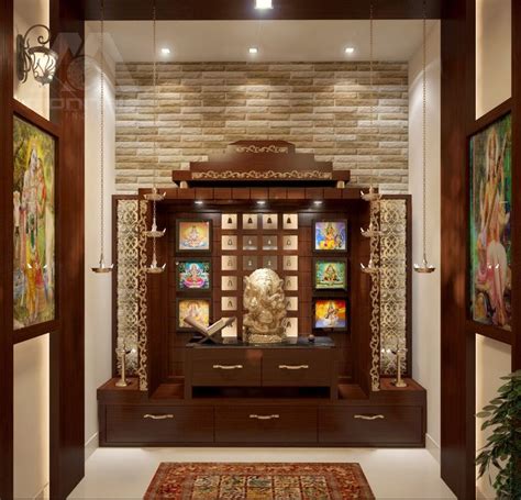 9 Wooden Pooja Mandir Designs for Homes — Traditional, Portable and More! | https://www.urbancla ...