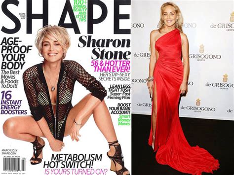 Sharon Stone On Shape Magazine Cover - Boldsky.com