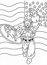 Captain America With Shield Coloring Page  Pages sketch template
