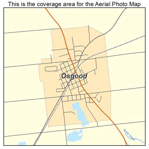 Aerial Photography Map of Osgood, IN Indiana