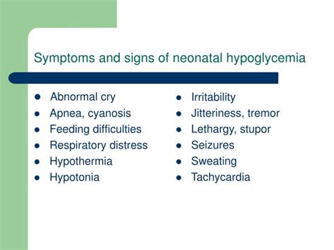 PPT - Hypoglycemia of Newborn PowerPoint Presentation - ID:5178105