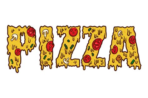 Creative Letters Vector PNG Images, Pizza Creative Letters, Pizza, Pizza Vector, Italy Pizza PNG ...