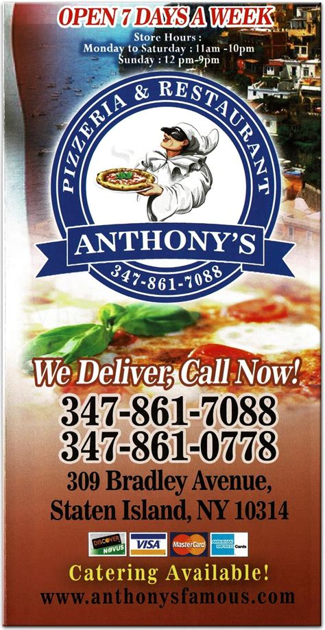 Anthony's Restaurant in Staten Island / Menus & Photos