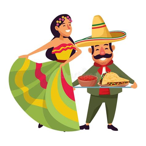 Mexican Traditional Culture Icon Cartoon Stock Vector - Illustration of ...