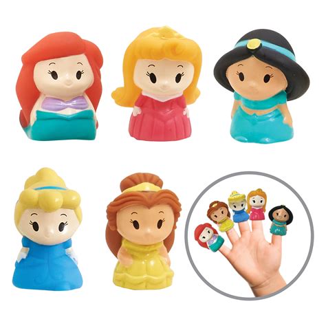 Disney Princess Bath Finger Puppets, 5 Pack - Walmart.com