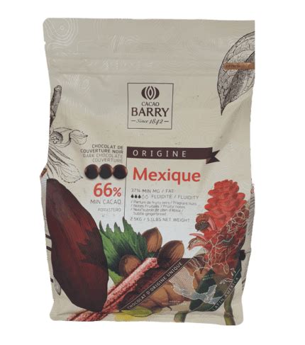 Mexique Noir 66% callets 2.5kg CHD-N66MEX-E4-U70 - Galway Food Ingredients