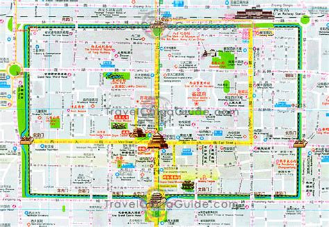 Xi'an Maps: City Layout, Downloadable Tourist Map with Attractions