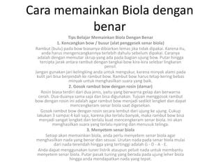 Cara memainkan biola dengan benar | PPT