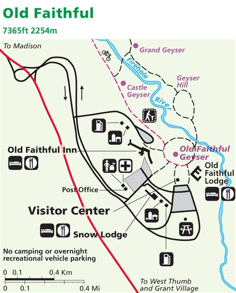 Yellowstone Map: Old Faithful - AllTrips