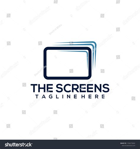 Screen Logo Design Stock Vector (Royalty Free) 1106373602 | Shutterstock