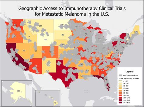 Geographic access to immunotherapy clinical trials for metastatic ...