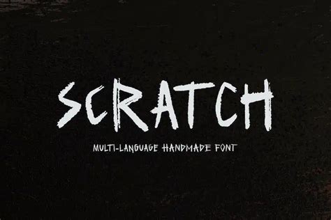 20+ Best Scratch Fonts for a Rough & Scratchy Look